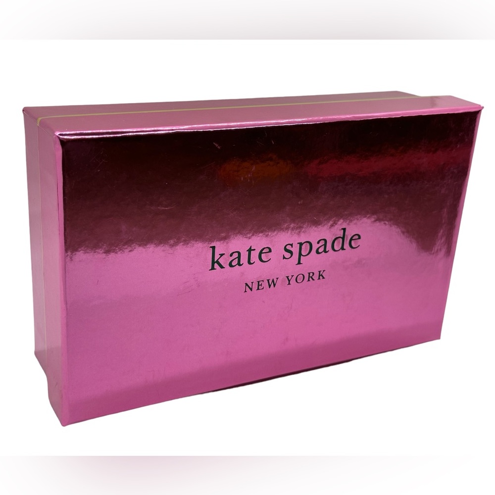 KATE SPADE NWOT LIMITED EDITION HOT PINK IRIDESCENT BOX ONLY 7 L x 2 W x 4.2 H